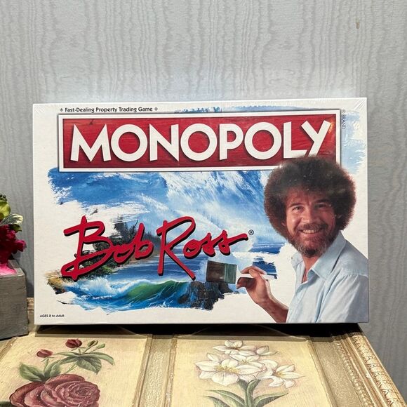 Hasbro Bob Ross Monopoly Board Game New in Package Art Artist Joy of Painting - Picture 2 of 9